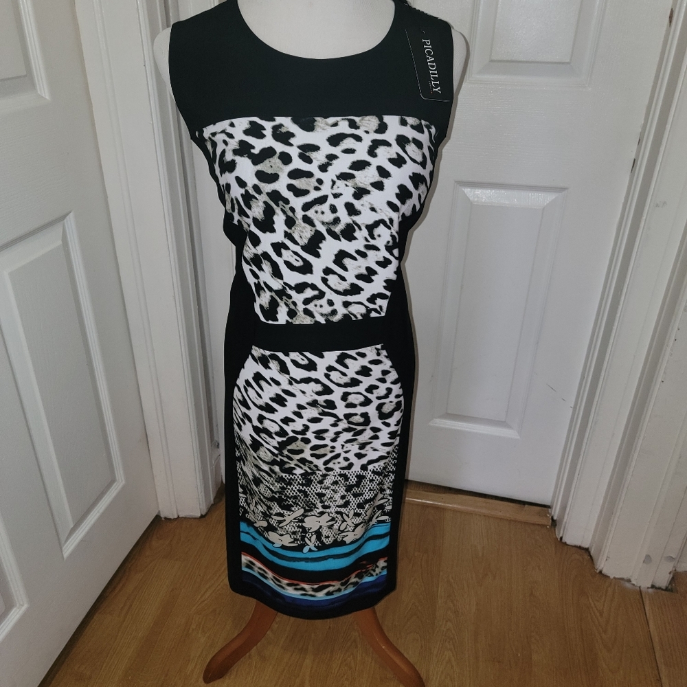 Piccadilly women dress Sz 2XL Tall Mulit Color
